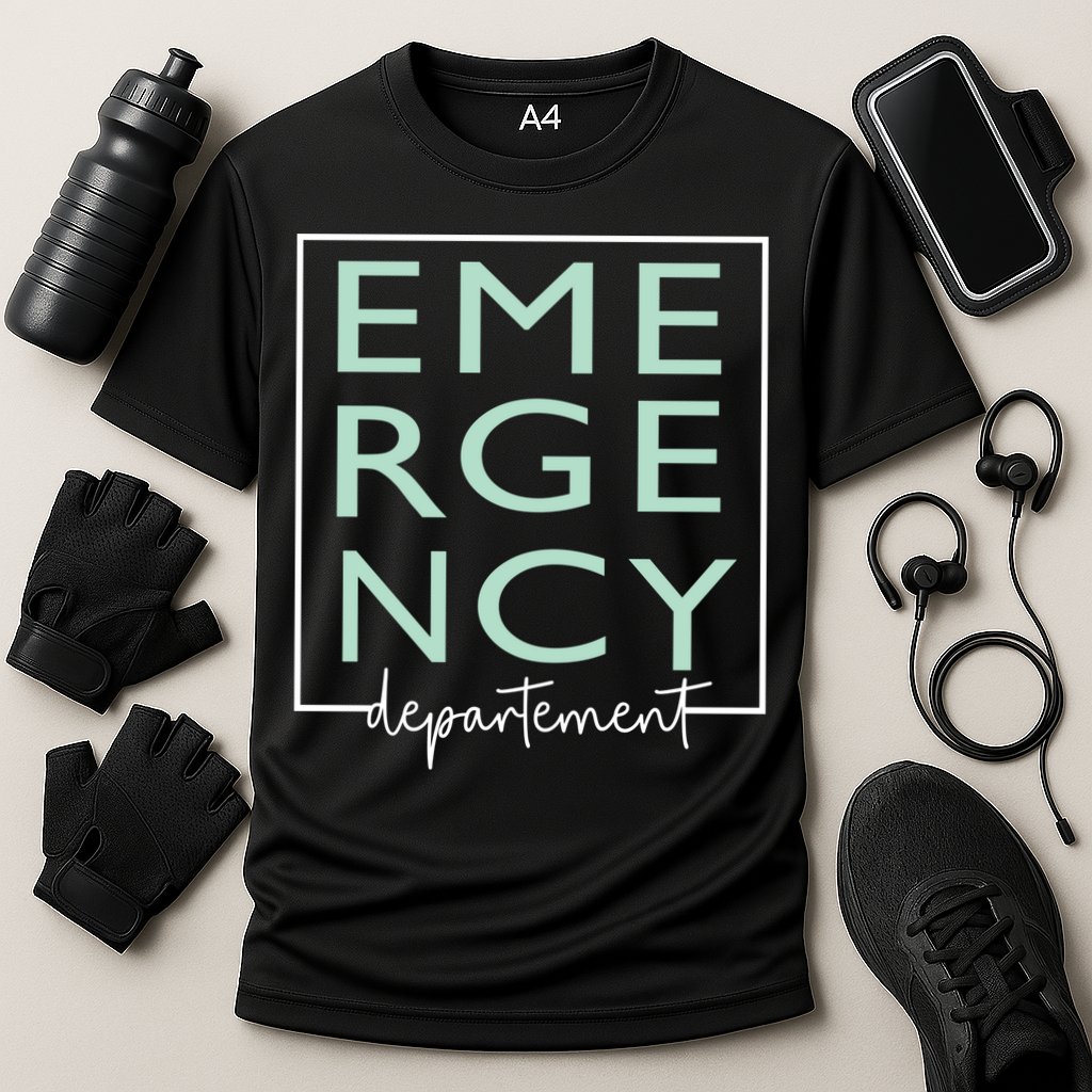 Nurse Emergency Departt Emergency Nursing Room Healthcare Gift Cooling Performance Crew T-Shirt