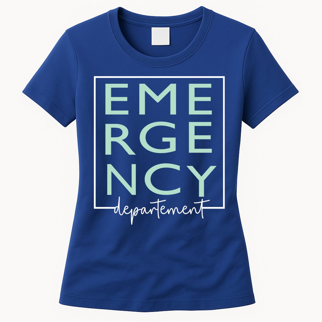 Nurse Emergency Departt Emergency Nursing Room Healthcare Gift Womens T-Shirt