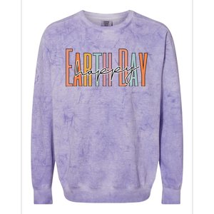 National Earth Day 2024 Earth Day Colorblast Crewneck Sweatshirt