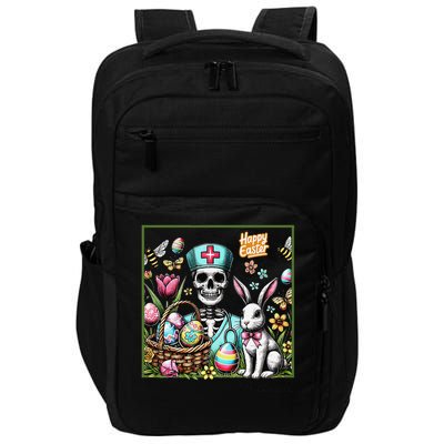 Nurse Easter Day Skeleton Cute Bunny Eggs Coquette Nursing Impact Tech Backpack