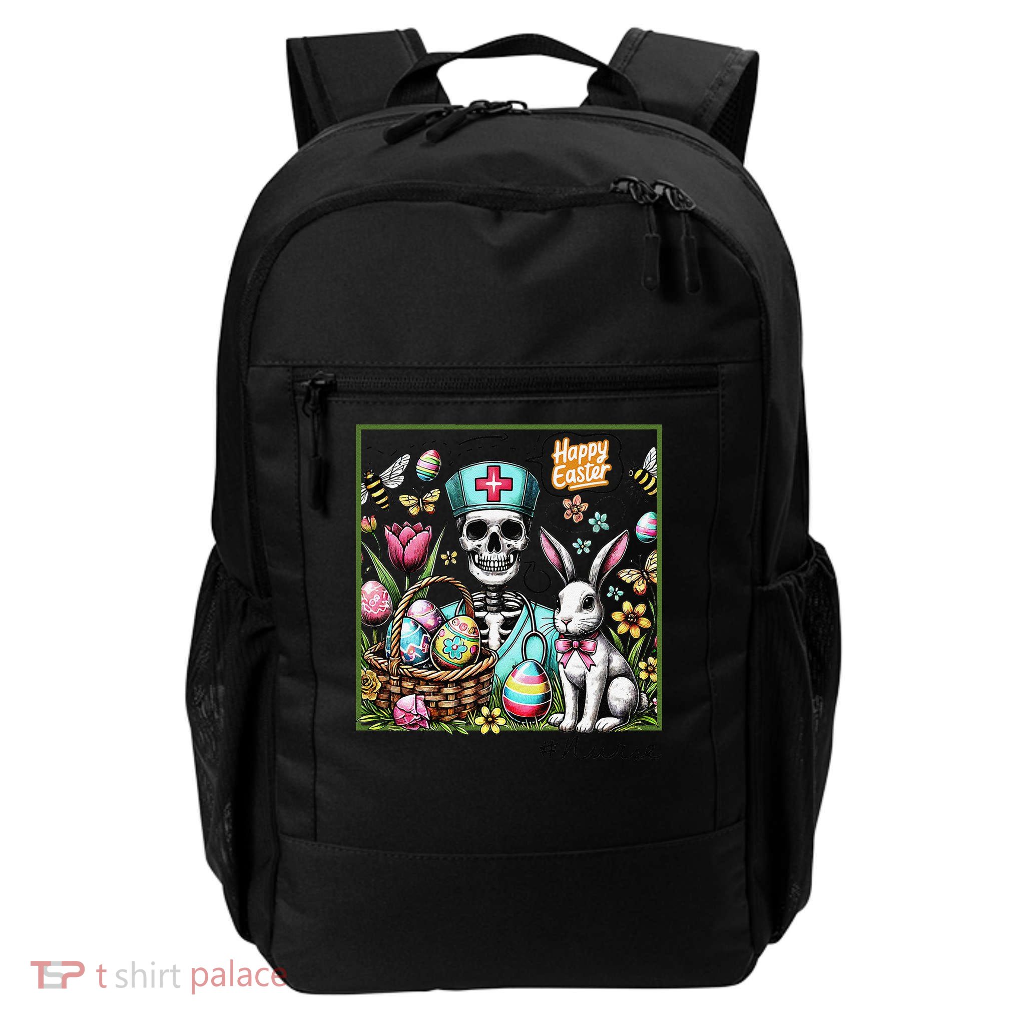 Nurse Easter Day Skeleton Cute Bunny Eggs Coquette Nursing Backpack