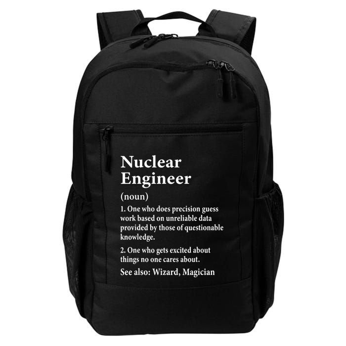 Nuclear Engineer Definition Funny Engineering Student Saying Daily Commute Backpack