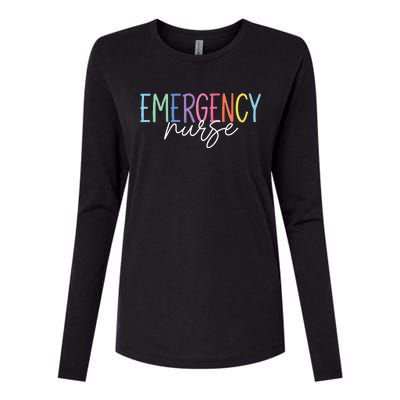 Nurse Emergency Department Emergency Nursing Room Healthcare Womens Cotton Relaxed Long Sleeve T-Shirt