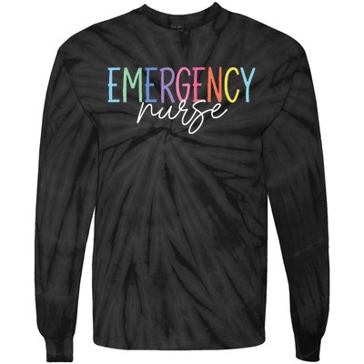 Nurse Emergency Department Emergency Nursing Room Healthcare Tie-Dye Long Sleeve Shirt