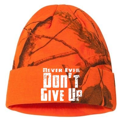 Never Ever DonT Give Up Kati Licensed 12" Camo Beanie