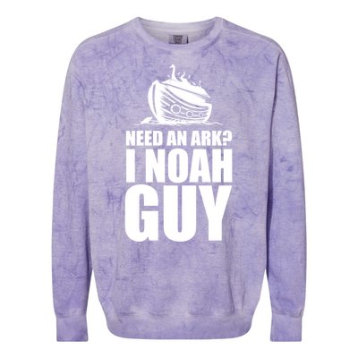 Need An Ark I Noah Guy Colorblast Crewneck Sweatshirt