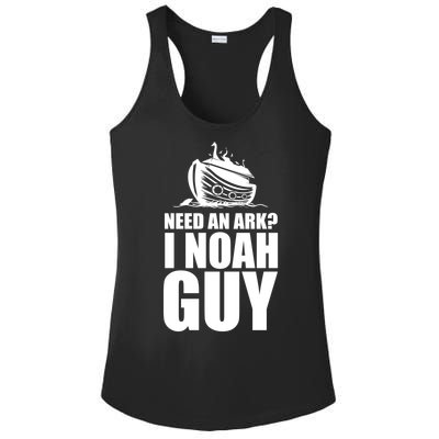 Need An Ark I Noah Guy Ladies PosiCharge Competitor Racerback Tank