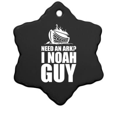 Need An Ark I Noah Guy Ceramic Star Ornament