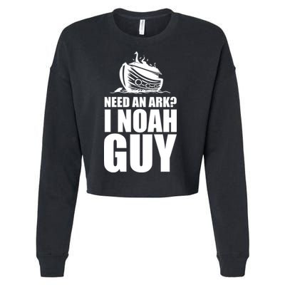 Need An Ark I Noah Guy Cropped Pullover Crew