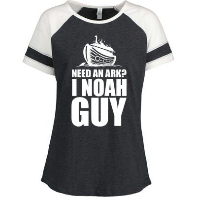 Need An Ark I Noah Guy Enza Ladies Jersey Colorblock Tee