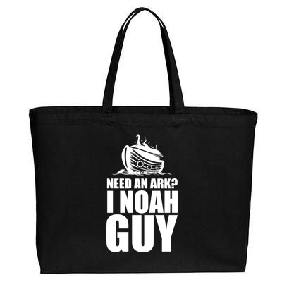 Need An Ark I Noah Guy Cotton Canvas Jumbo Tote