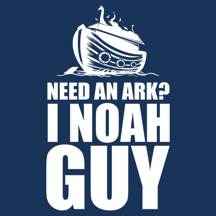 Need An Ark I Noah Guy 7 Panel Mesh Trucker Snapback Hat