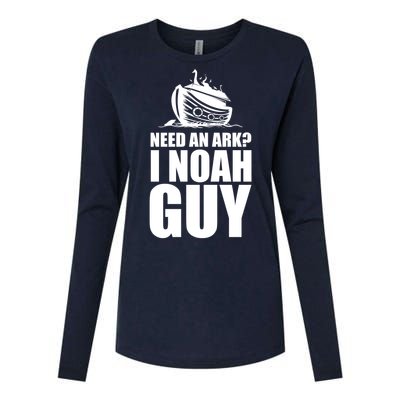 Need An Ark I Noah Guy Womens Cotton Relaxed Long Sleeve T-Shirt