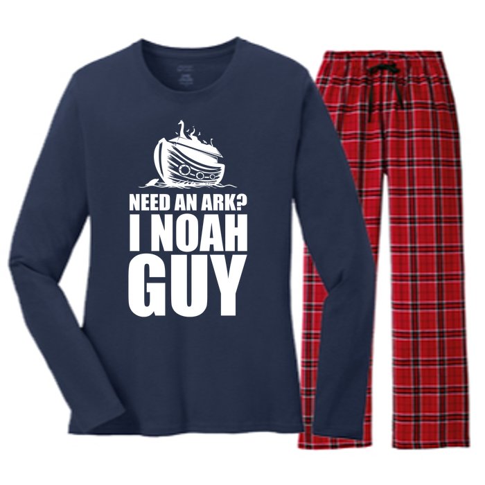 Need An Ark I Noah Guy Women's Long Sleeve Flannel Pajama Set 