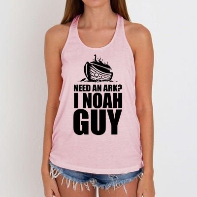 Need An Ark I Noah Guy Women's Knotted Racerback Tank