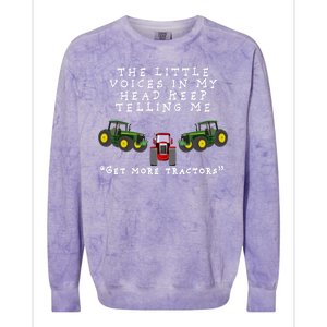 Need More Tractors Funny Farming Colorblast Crewneck Sweatshirt