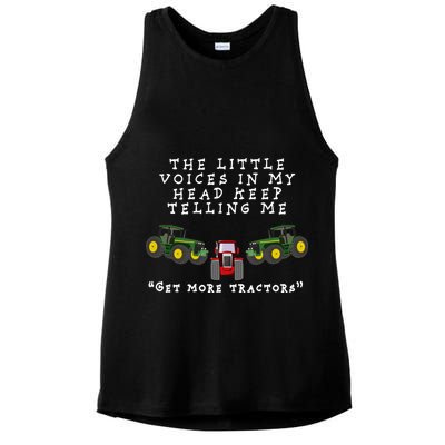 Need More Tractors Funny Farming Ladies PosiCharge Tri-Blend Wicking Tank