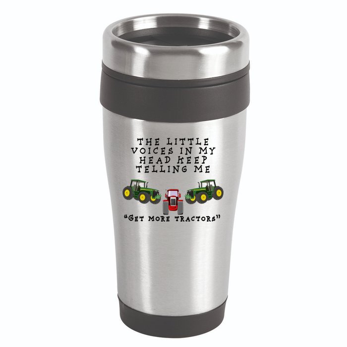 Need More Tractors Funny Farming 16oz Travel Tumbler