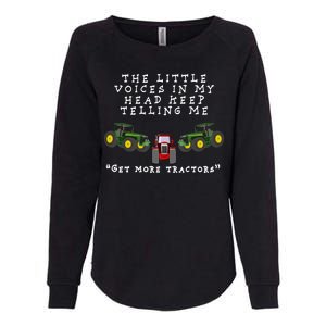 Need More Tractors Funny Farming Womens California Wash Sweatshirt