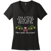 Need More Tractors Funny Farming Women's V-Neck T-Shirt