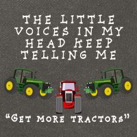 Need More Tractors Funny Farming Cotton Canvas Backpack
