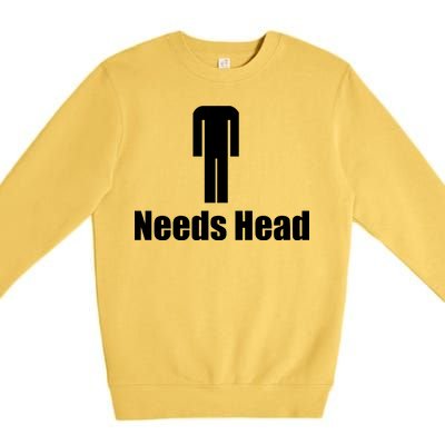 Needs Head Premium Crewneck Sweatshirt