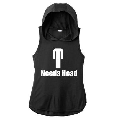 Needs Head Ladies PosiCharge Tri-Blend Wicking Draft Hoodie Tank