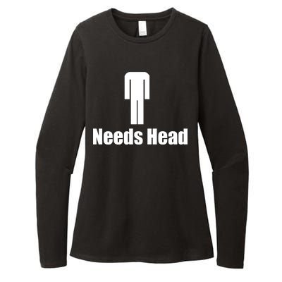 Needs Head Womens CVC Long Sleeve Shirt