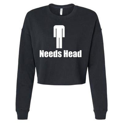 Needs Head Cropped Pullover Crew