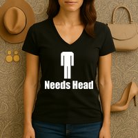 Needs Head Women's V-Neck T-Shirt