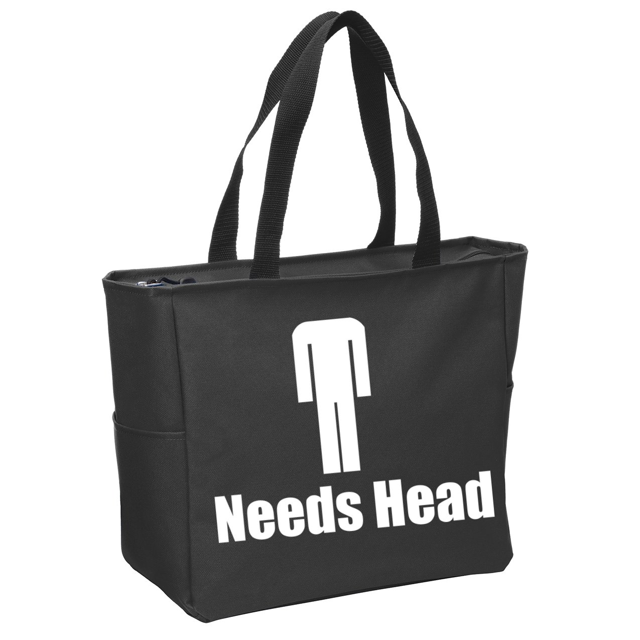 Needs Head Zip Tote Bag