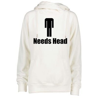 Needs Head Womens Funnel Neck Pullover Hood