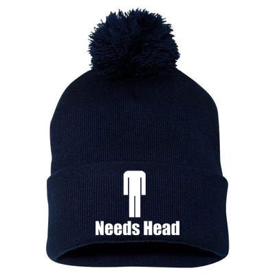 Needs Head Pom Pom 12in Knit Beanie