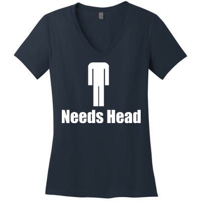 Needs Head Women's V-Neck T-Shirt