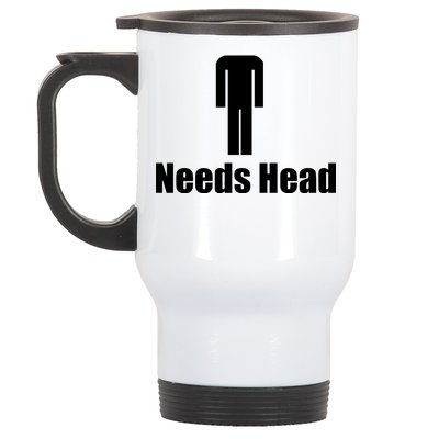 Needs Head Stainless Steel Travel Mug