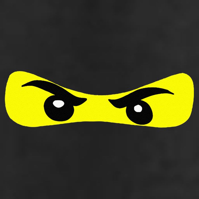 Ninja Eyes Funny Halloween Ninja Costume 7 Panel Mesh Trucker Snapback Hat