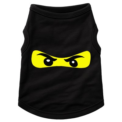 Ninja Eyes Funny Halloween Ninja Costume Doggie Tank