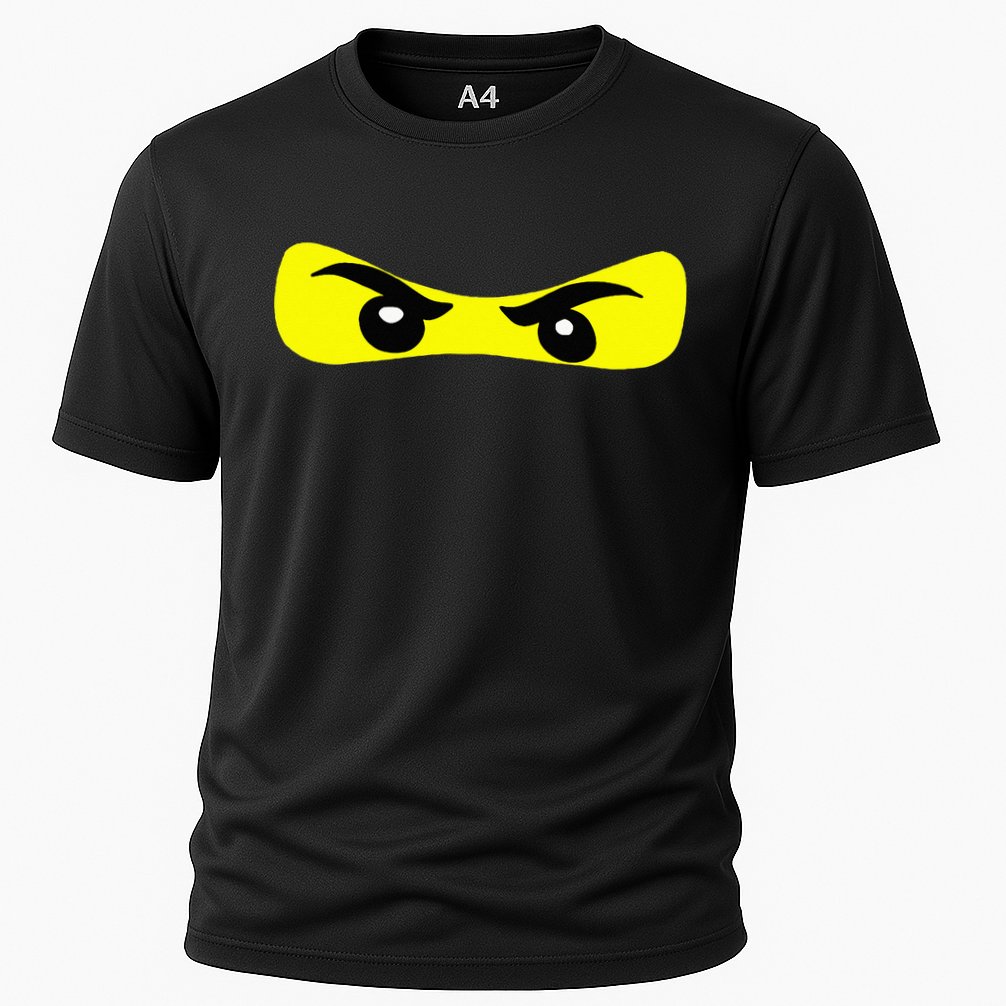 Ninja Eyes Funny Halloween Ninja Costume Cooling Performance Crew T-Shirt