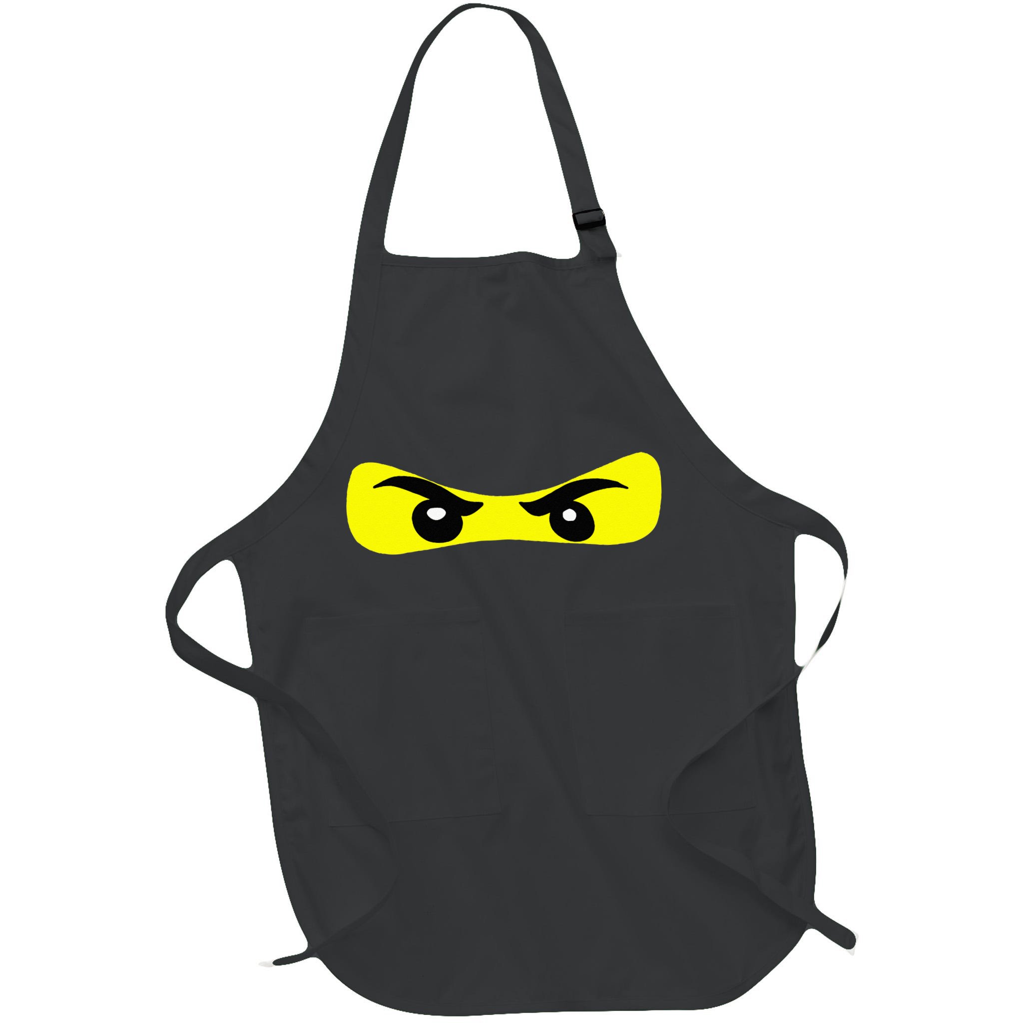 Ninja Eyes Funny Halloween Ninja Costume Apron