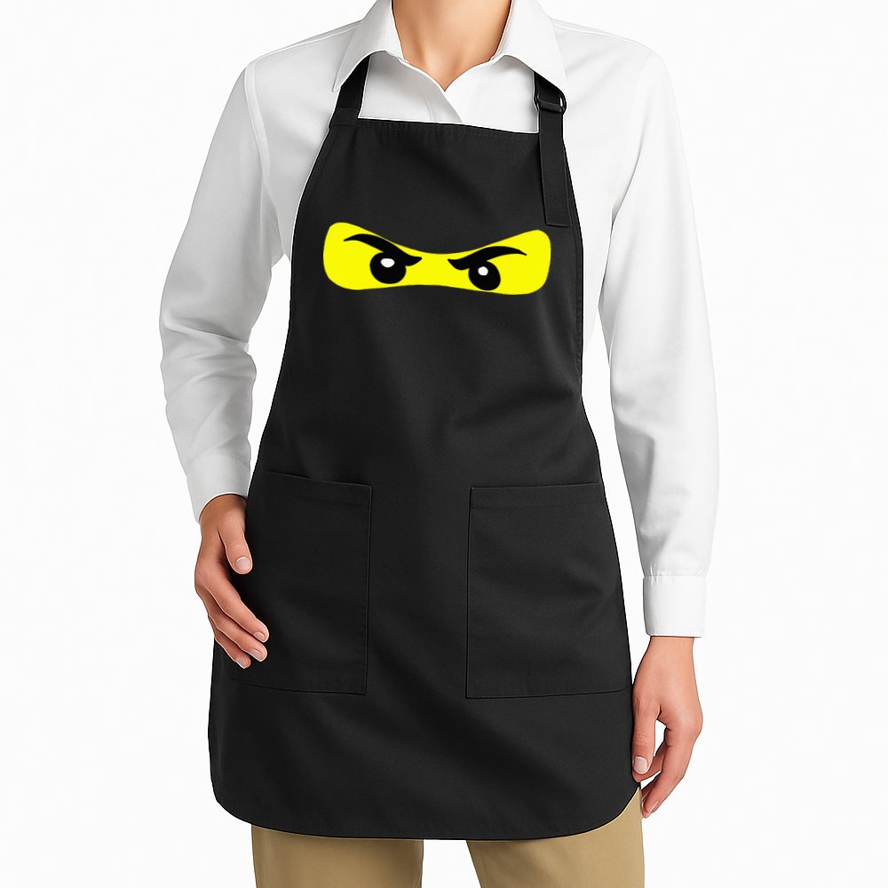 Ninja Eyes Funny Halloween Ninja Costume Apron