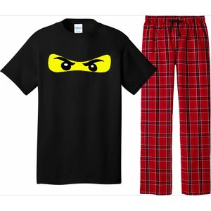 Ninja Eyes Funny Halloween Ninja Costume Pajama Set