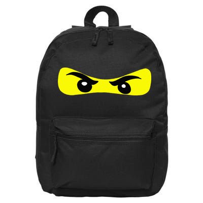 Ninja Eyes Funny Halloween Ninja Costume 16 in Basic Backpack