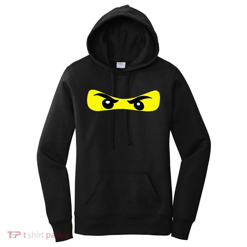 Ninja Eyes Funny Halloween Ninja Costume Women's Pullover Hoodie
