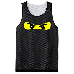 Ninja Eyes Funny Halloween Ninja Costume Mesh Reversible Basketball Jersey Tank