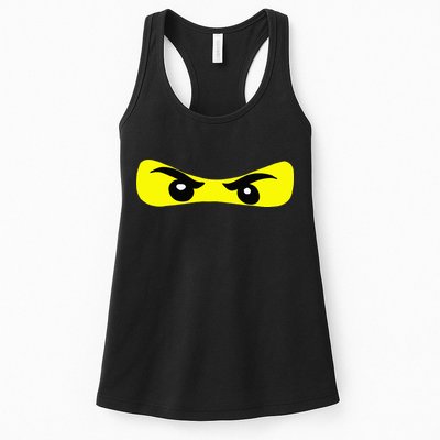 Ninja Eyes Funny Halloween Ninja Costume Womens Tank Top