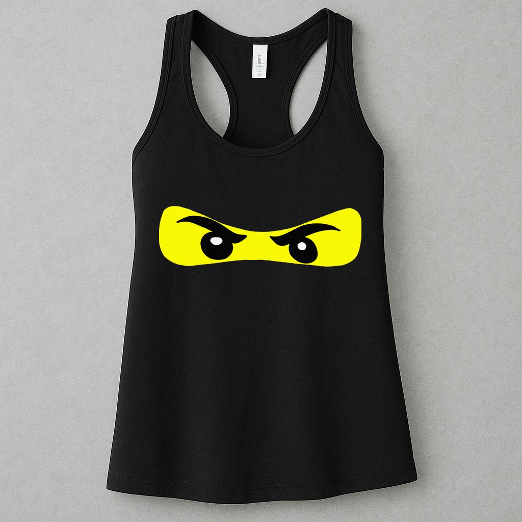 Ninja Eyes Funny Halloween Ninja Costume Womens Tank Top