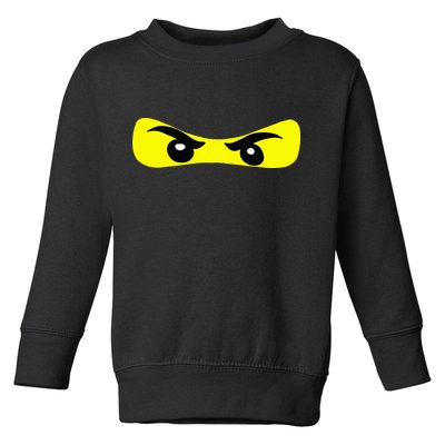 Ninja Eyes Funny Halloween Ninja Costume Toddler Sweatshirt
