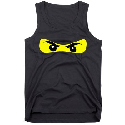 Ninja Eyes Funny Halloween Ninja Costume Tank Top
