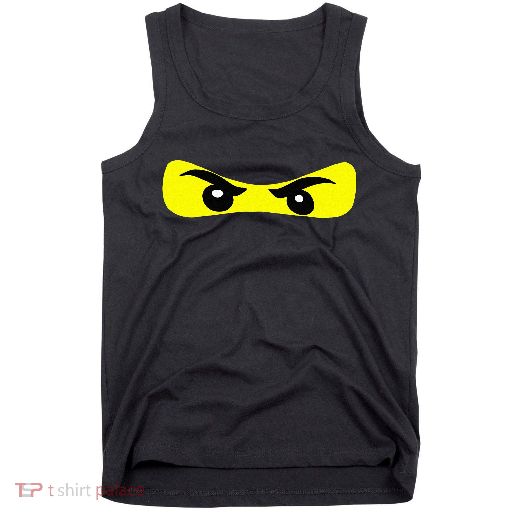 Ninja Eyes Funny Halloween Ninja Costume Tank Top
