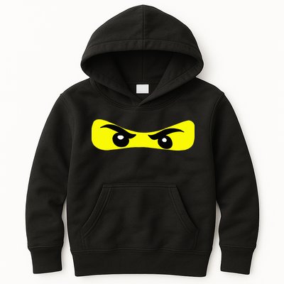 Ninja Eyes Funny Halloween Ninja Costume Kids Hoodie